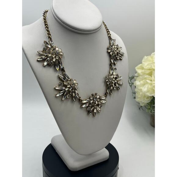 J. Crew Clear Spear Prong Set Faceted Rhinestone Statement
Necklace - Picture 9 of 9